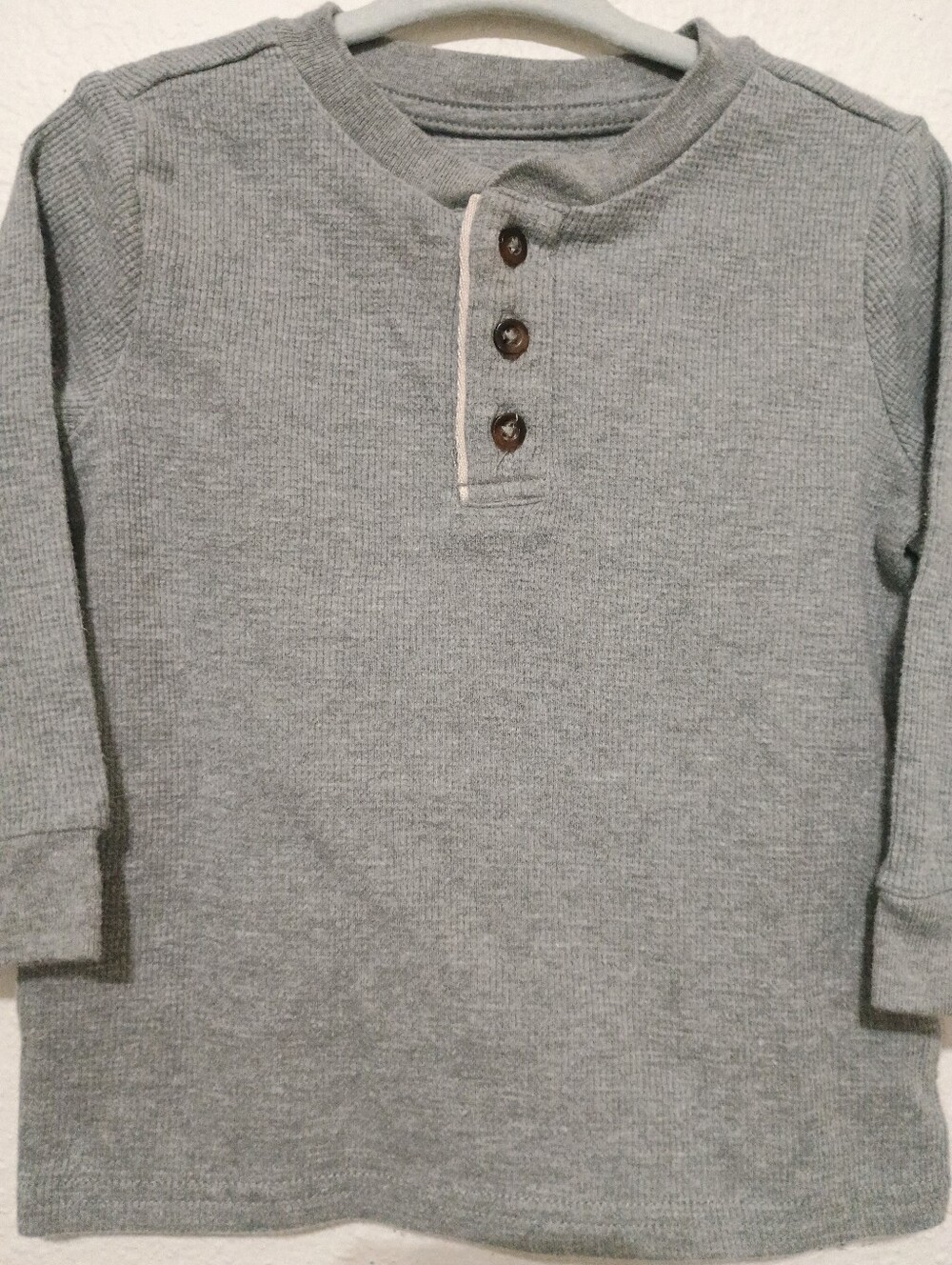 4/$15 Garanimals Stretchy Gray Henley, 2T